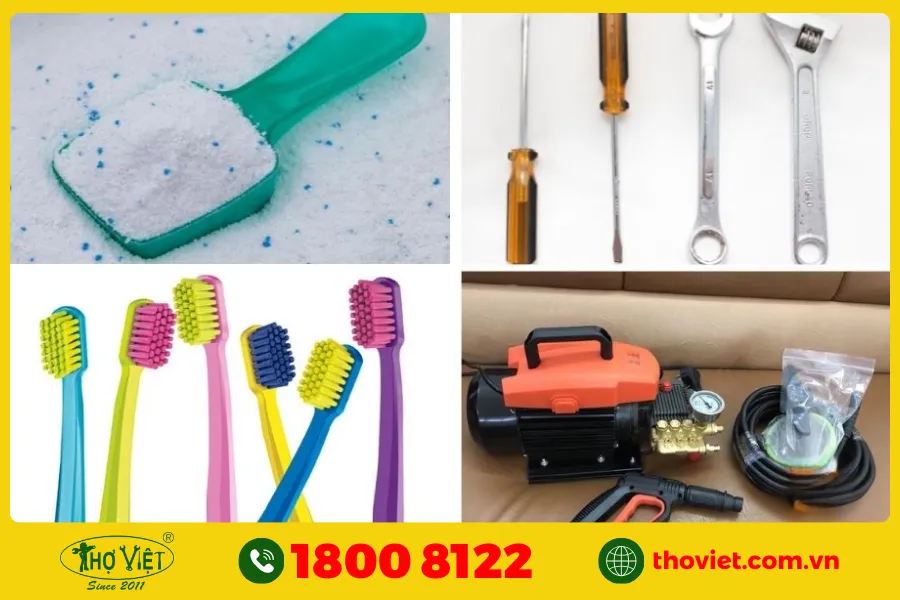Dụng cụ chuẩn bị vệ sinh máy lạnh