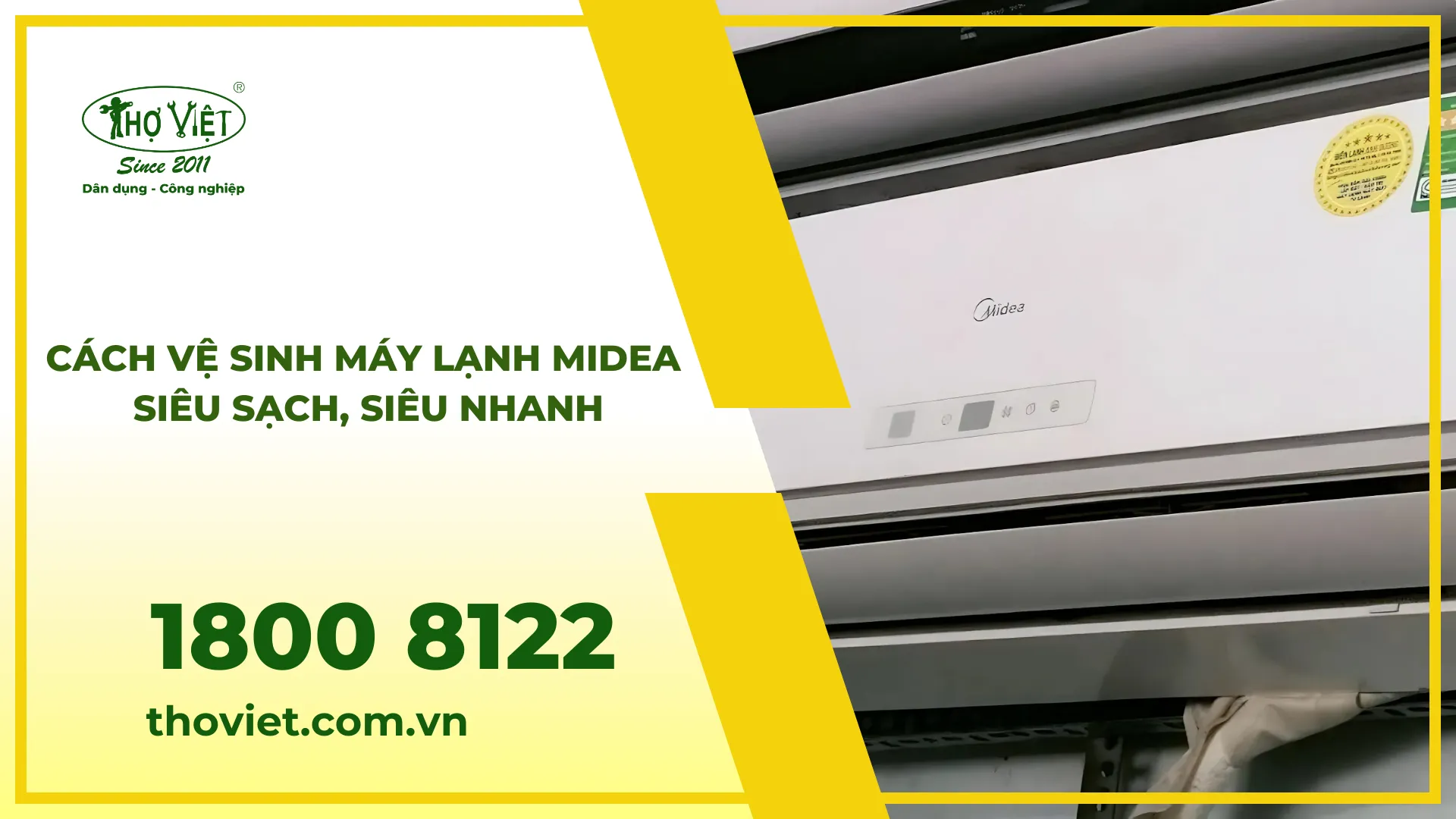 Cách vệ sinh máy lạnh Midea