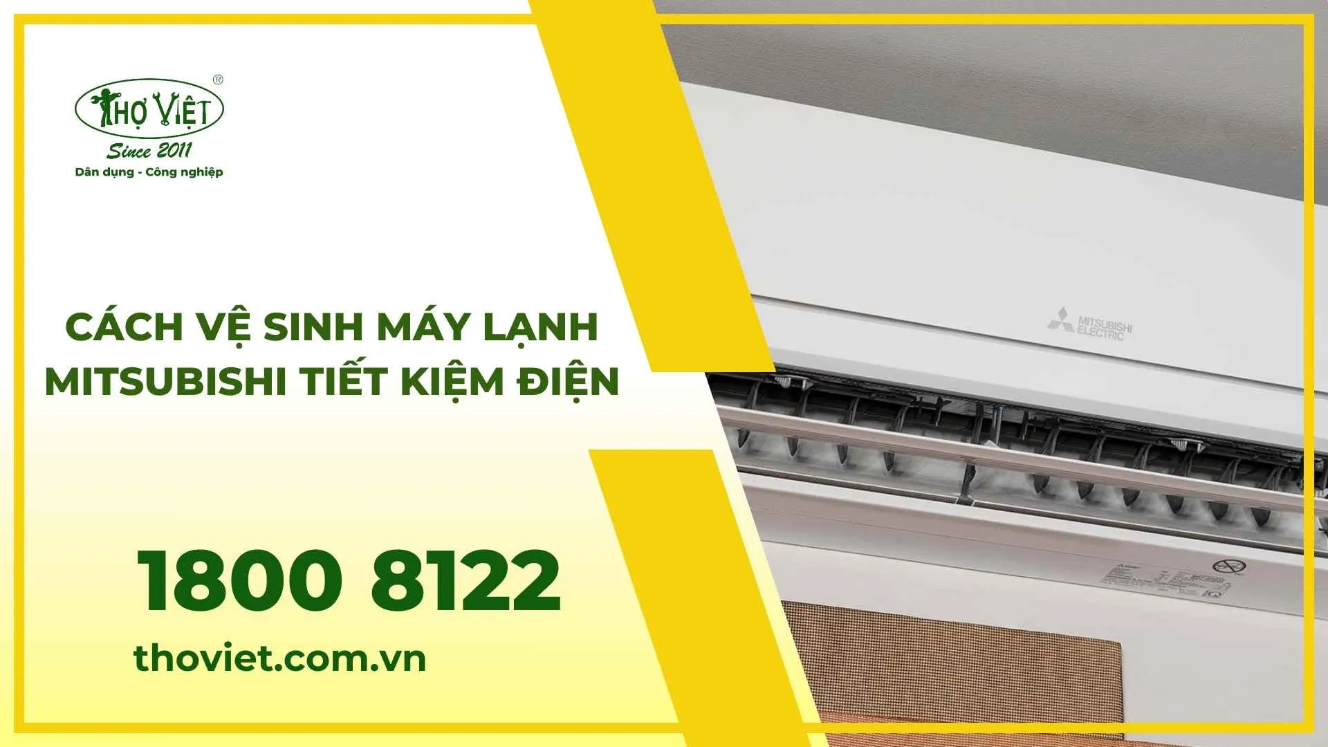 Cách vệ sinh máy lạnh Mitsubishi​ ​