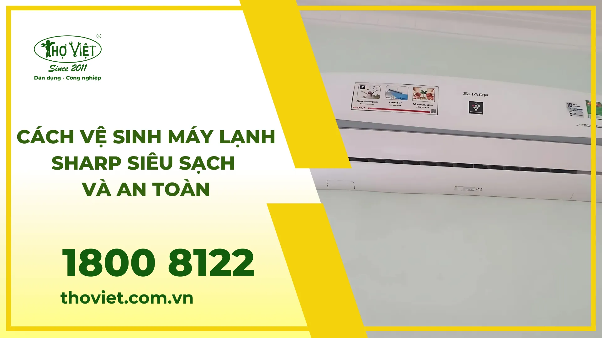 Cách vệ sinh máy lạnh Sharp​