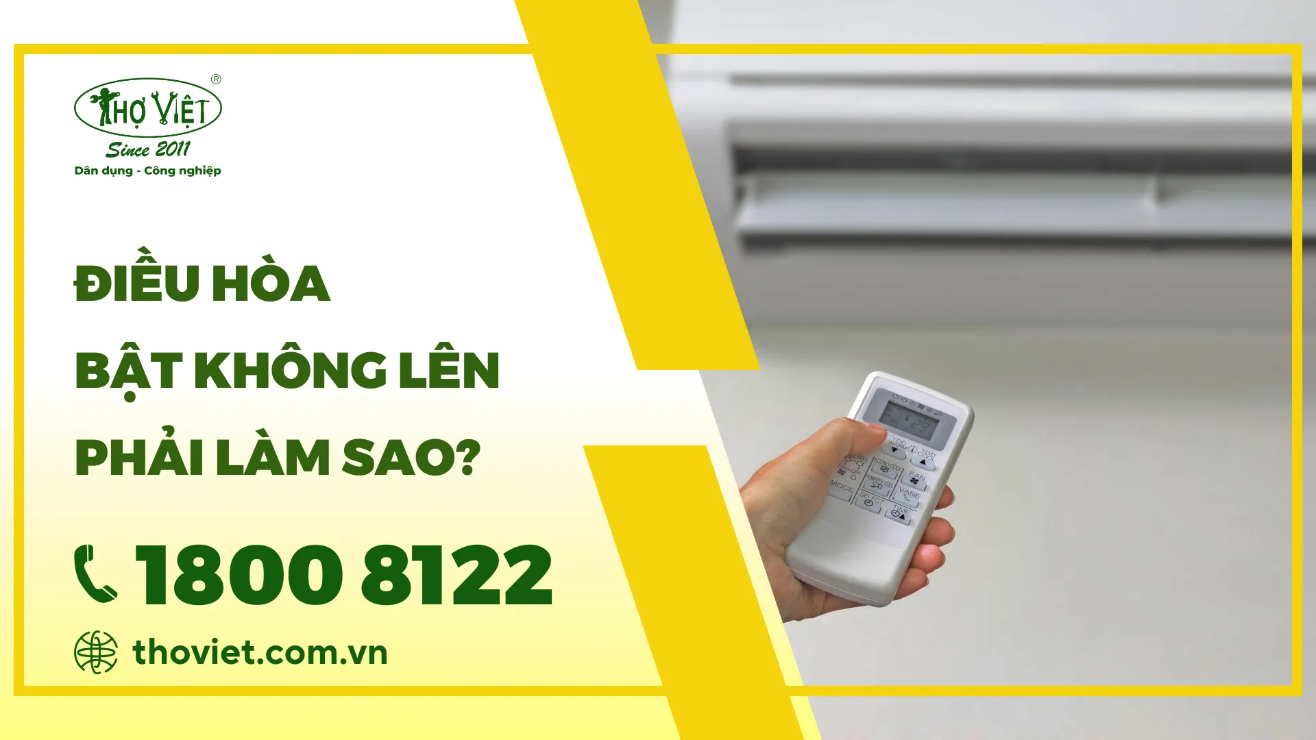 Điều hòa bật không lên