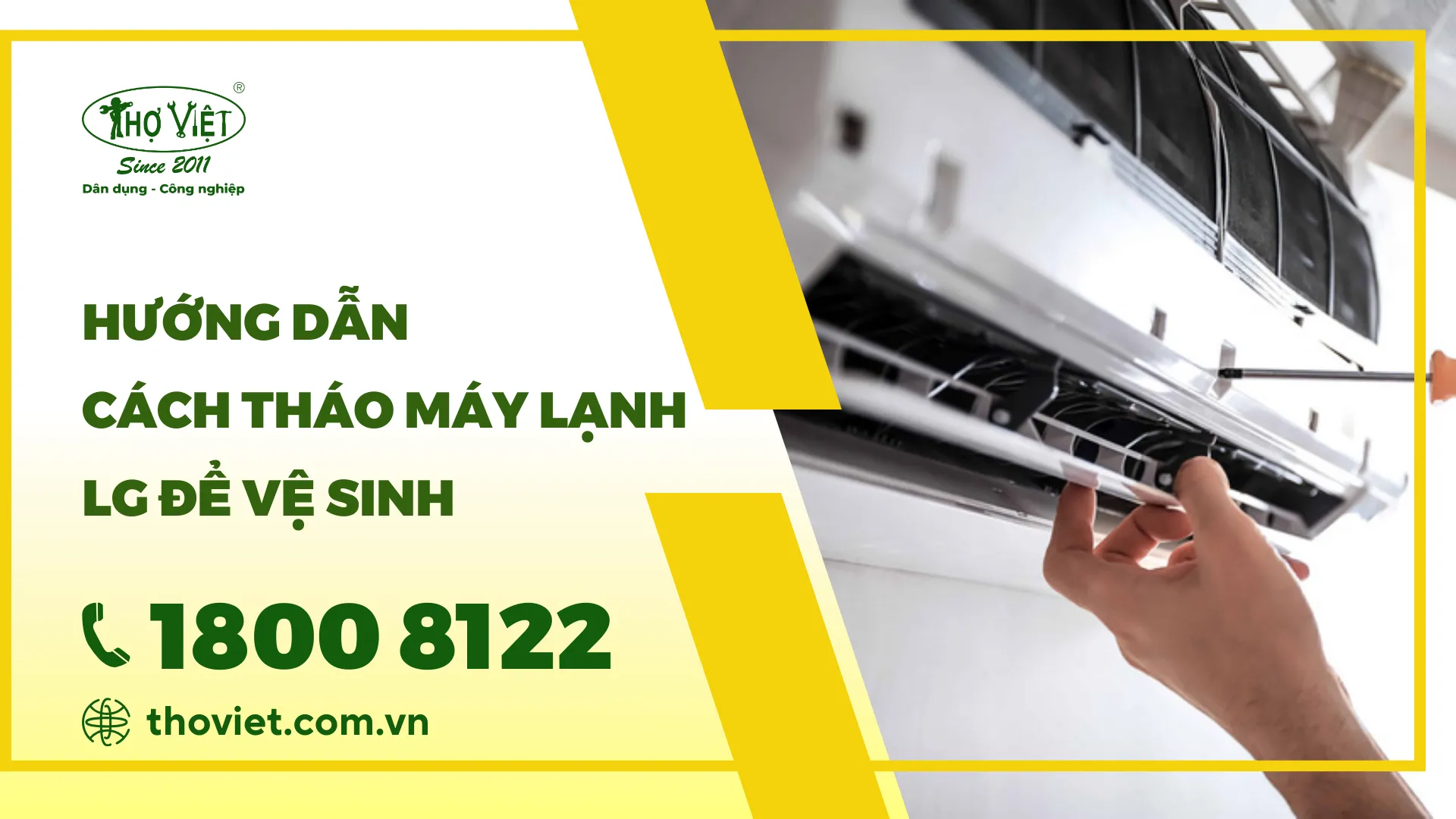 Hướng dẫn cách tháo máy lạnh LG để vệ sinh