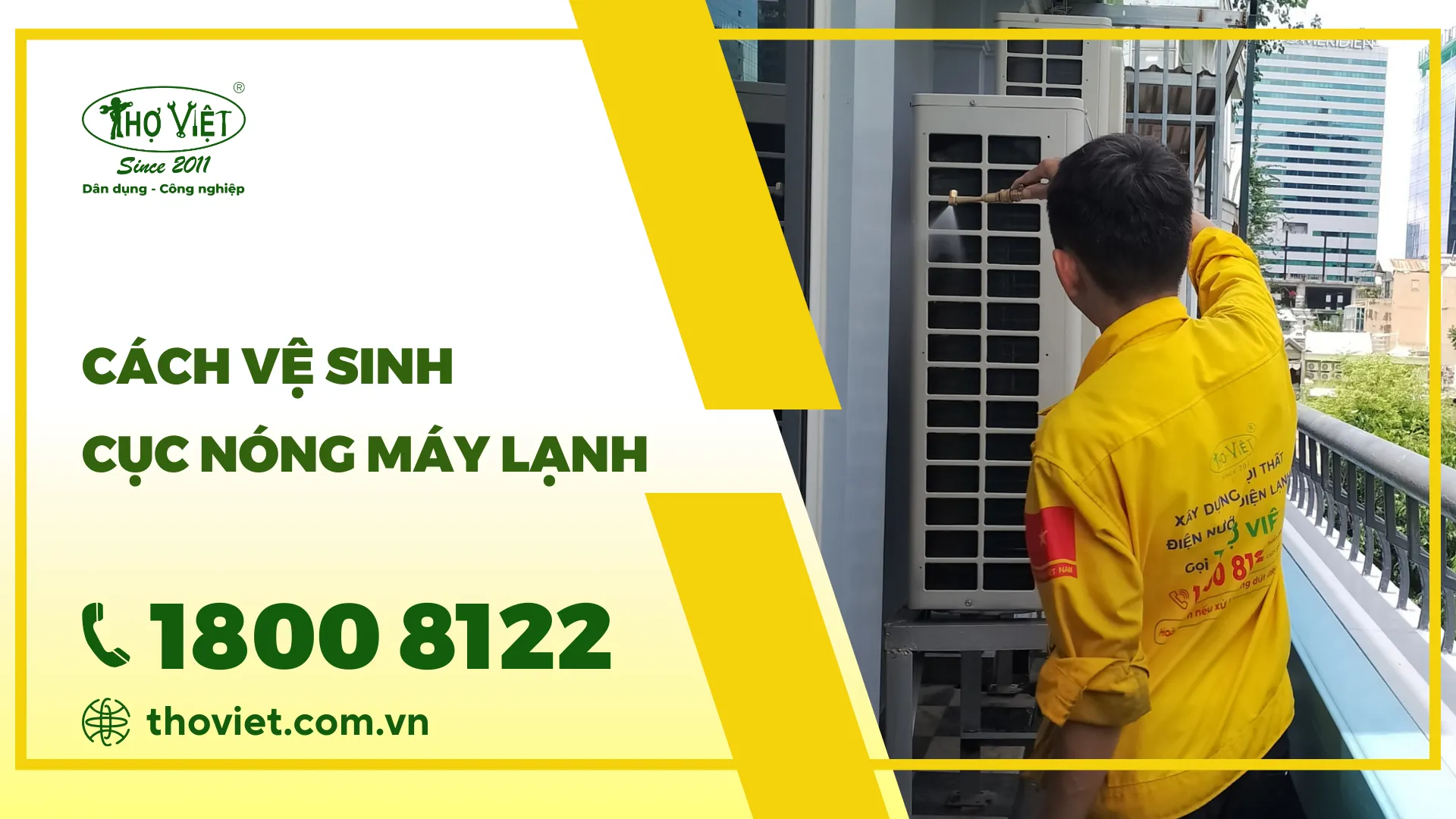 Hướng dẫn cách vệ sinh cục nóng máy lạnh siêu dễ