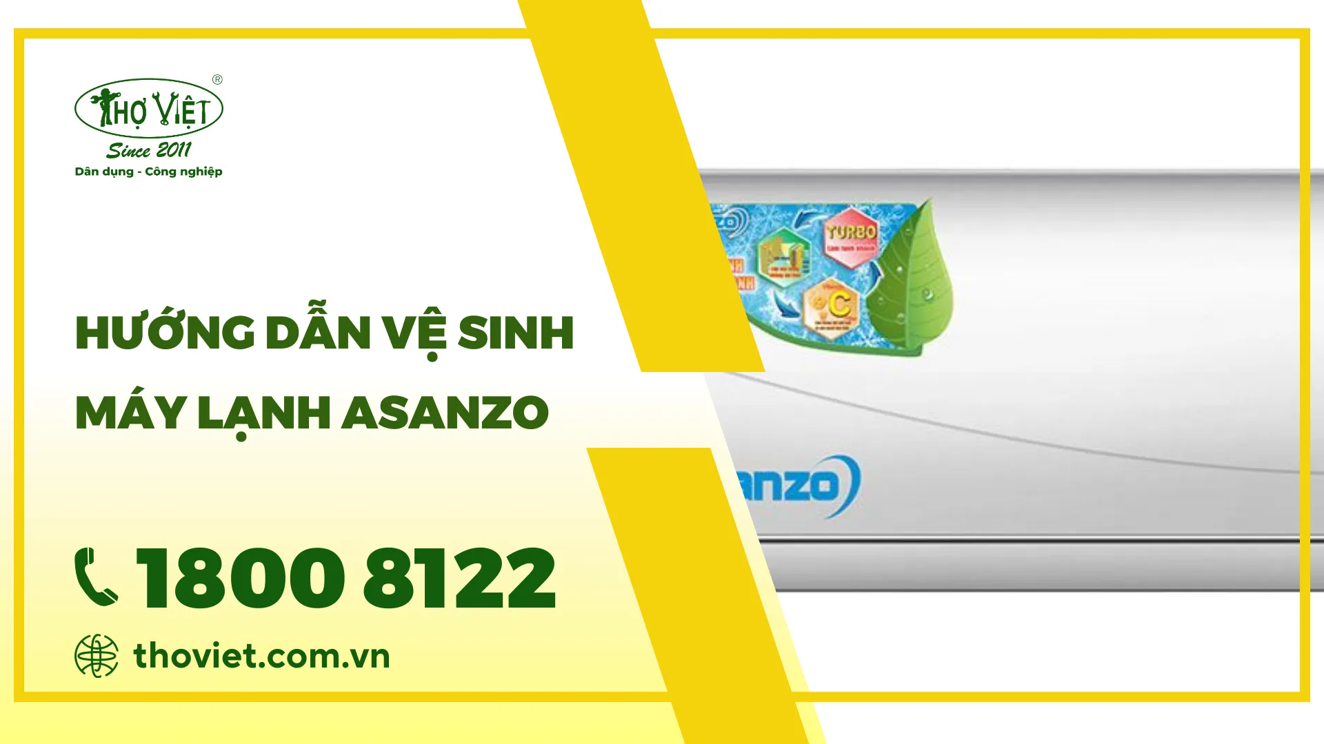 Hướng dẫn vệ sinh máy lạnh Asanzo siêu sạch