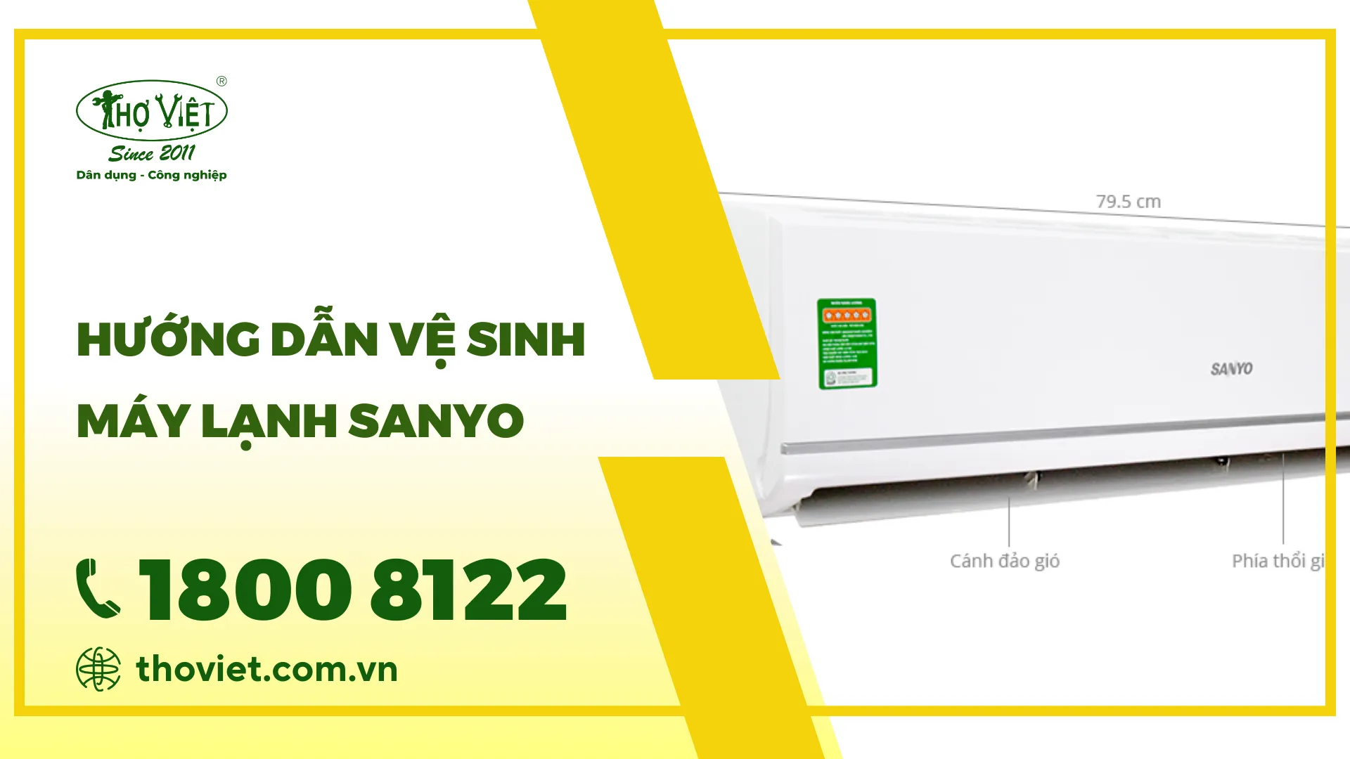Bật mí cách vệ sinh máy lạnh Sanyo siêu sạch
