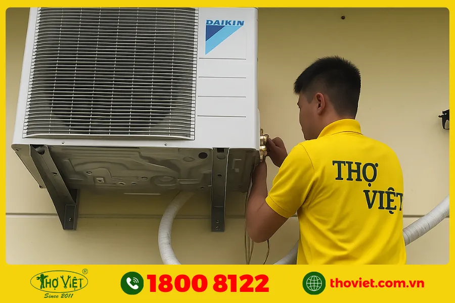 Dàn ngưng thiếu nước làm mát