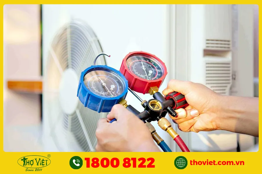 Đường ống gas bị nghẹt & nạp gas quá đầy