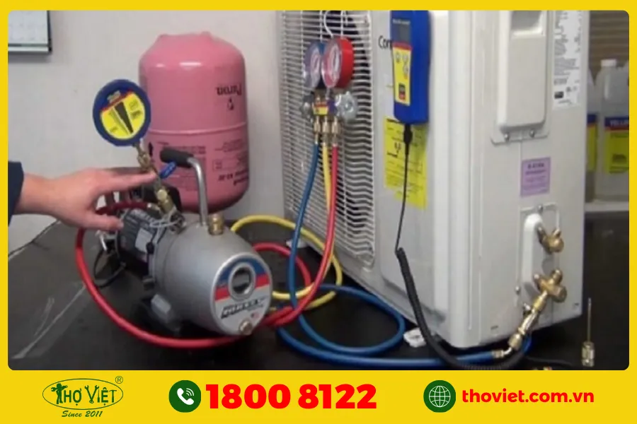 Thiếu nước làm mát cho máy nén