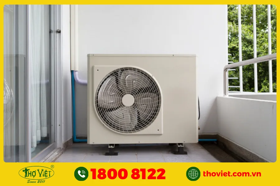 Không gian đặt dàn nóng quá kín