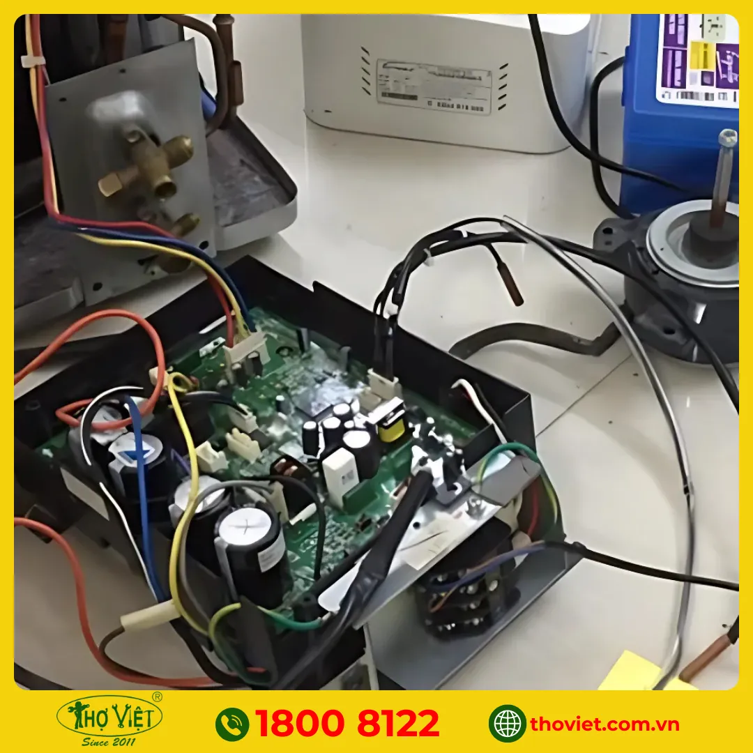 Lỗi e1 do hỏng bo mạch điều khiển