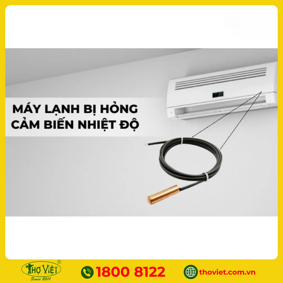 Lỗi e1 do hỏng cảm biến nhiệt độ 