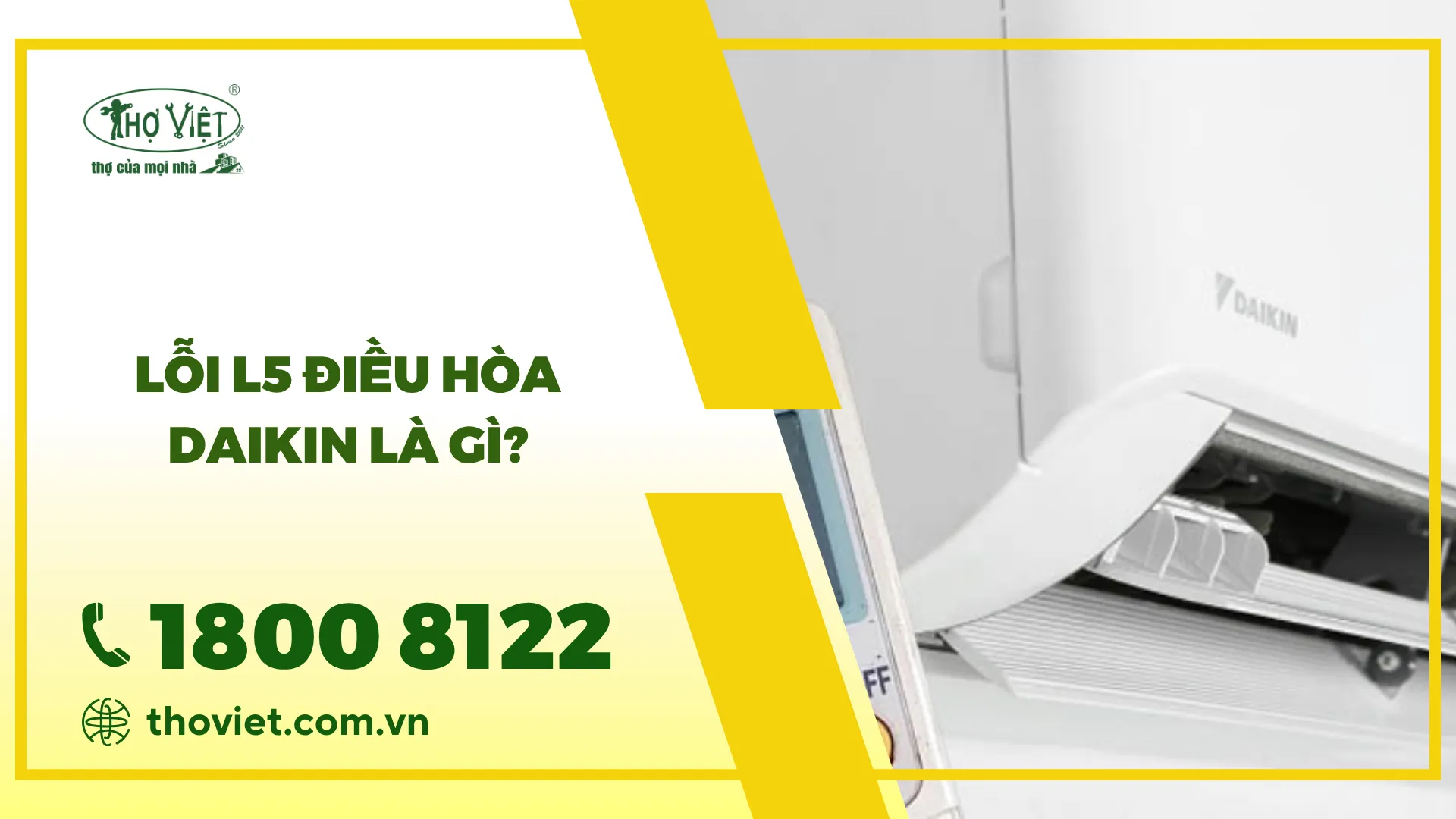 Lỗi L5 điều hòa Daikin: Nguyên nhân và cách khắc phục