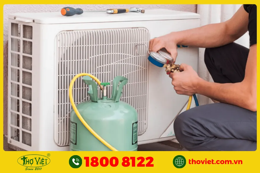 Máy lạnh bị thiếu hoặc hết gas