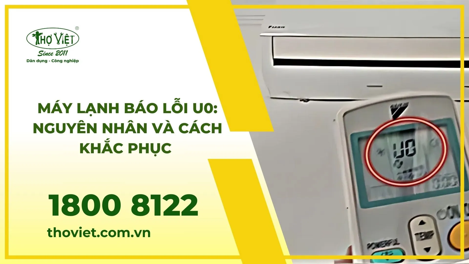 Máy lạnh báo lỗi U0