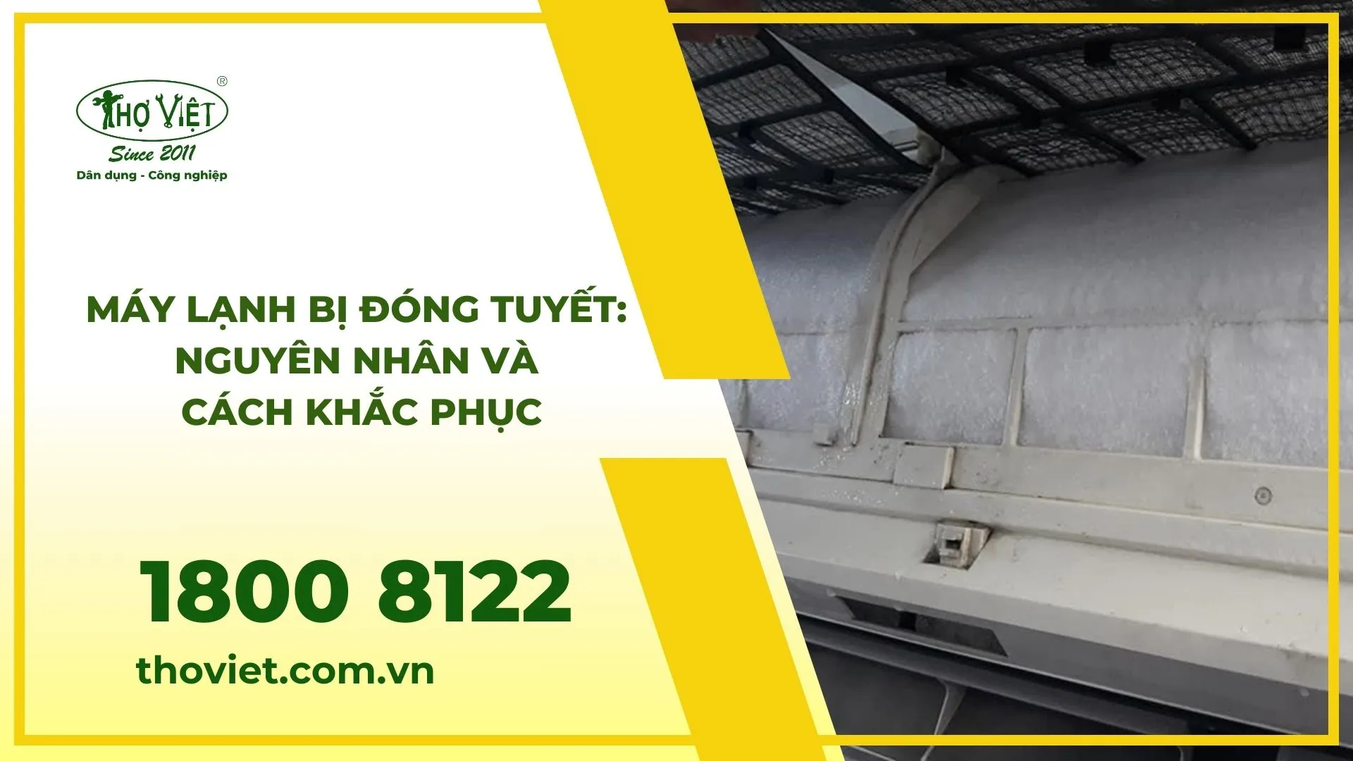 Máy lạnh bị đóng tuyết