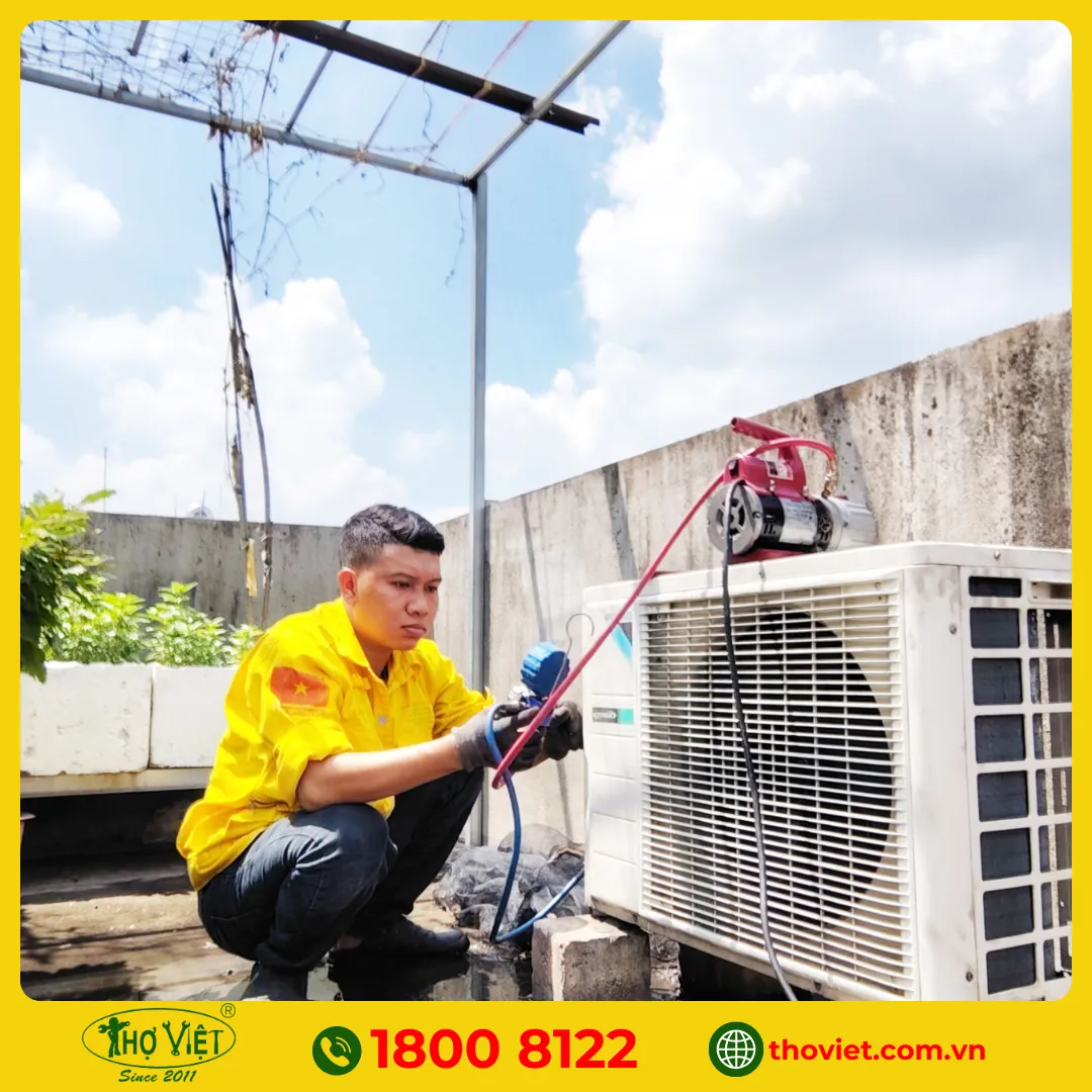 Máy lạnh bị thiếu gas hoặc hết gas