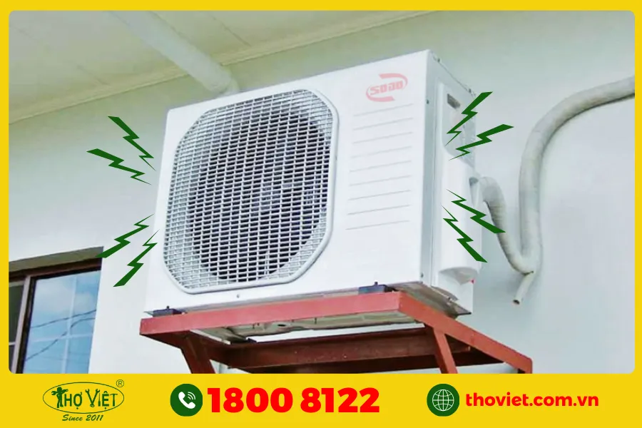 Máy nén chạy ồn