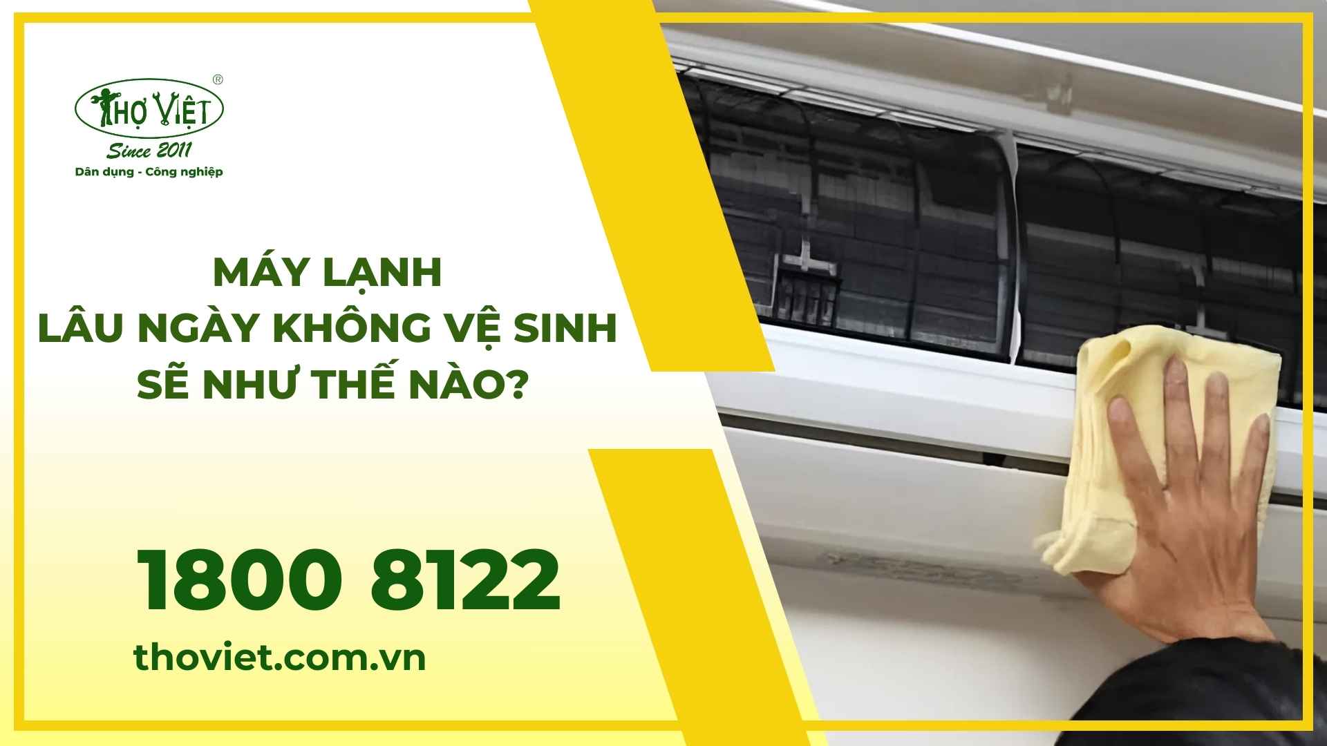 Máy lạnh lâu ngày không vệ sinh
