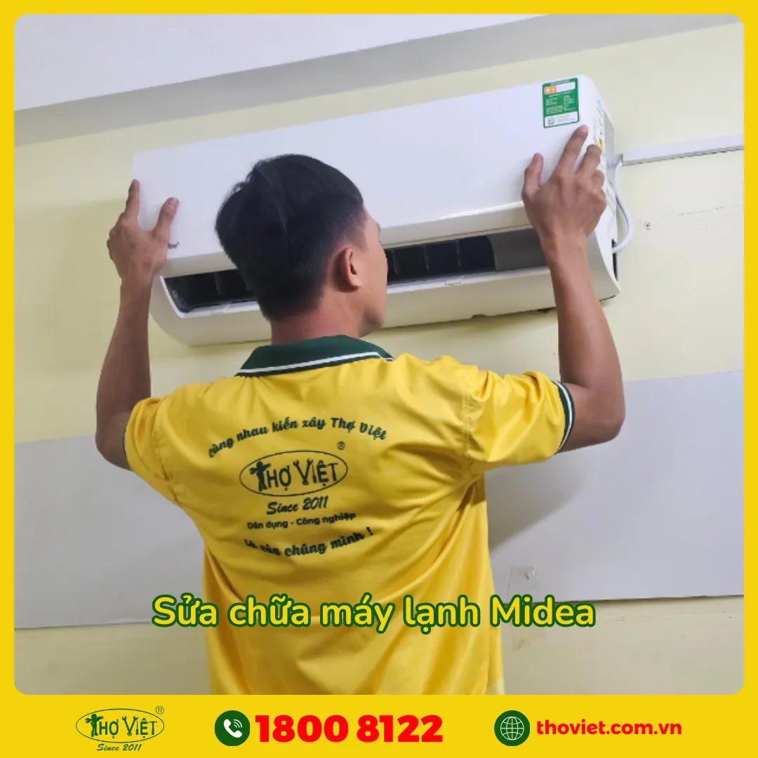 Quy trình sửa máy lạnh Midea - Thợ Việt