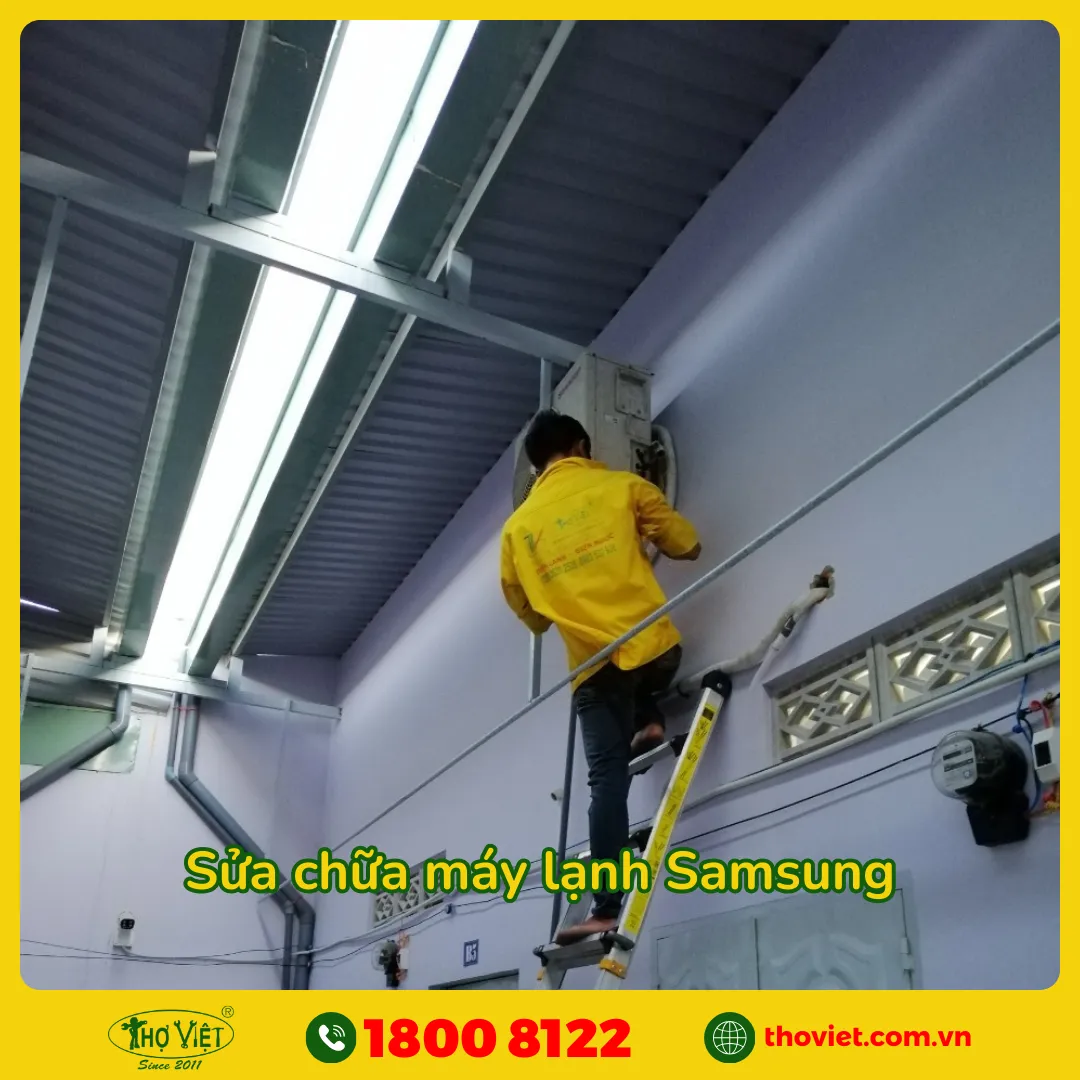 Quy trình sửa máy lạnh Samsung - Thợ Việt
