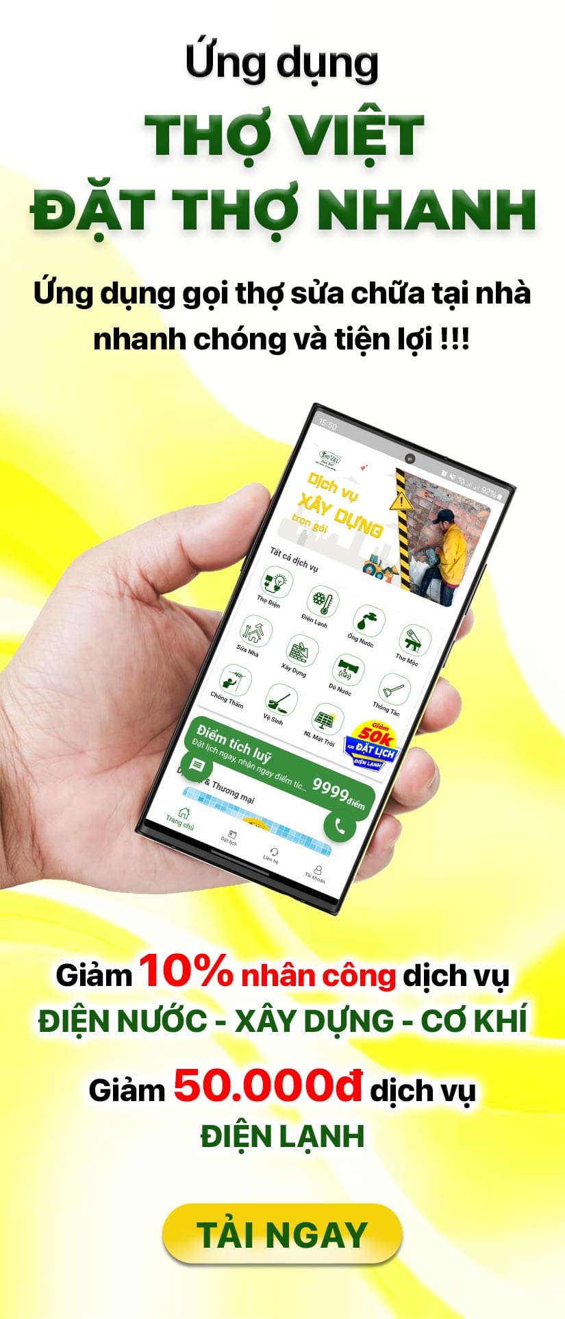 Tải app Thợ Việt