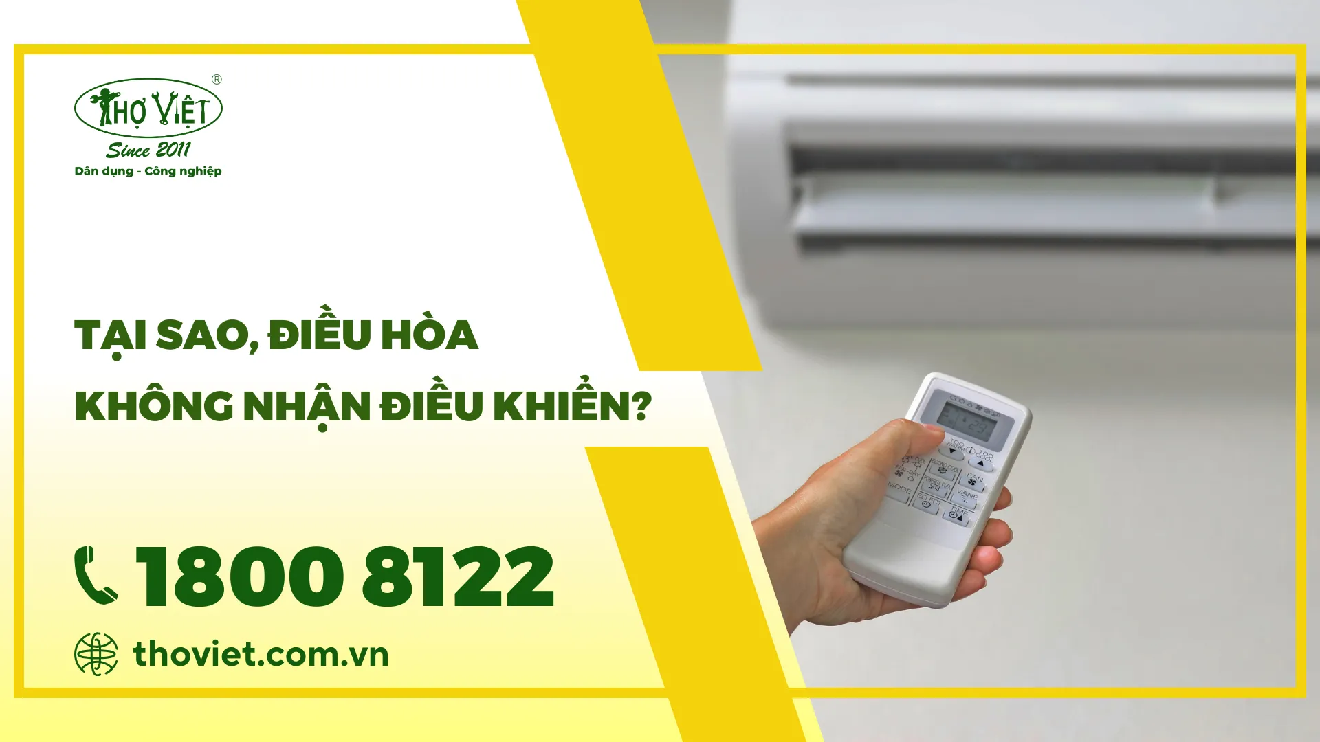 Tại sao, điều hòa không nhận điều khiển?