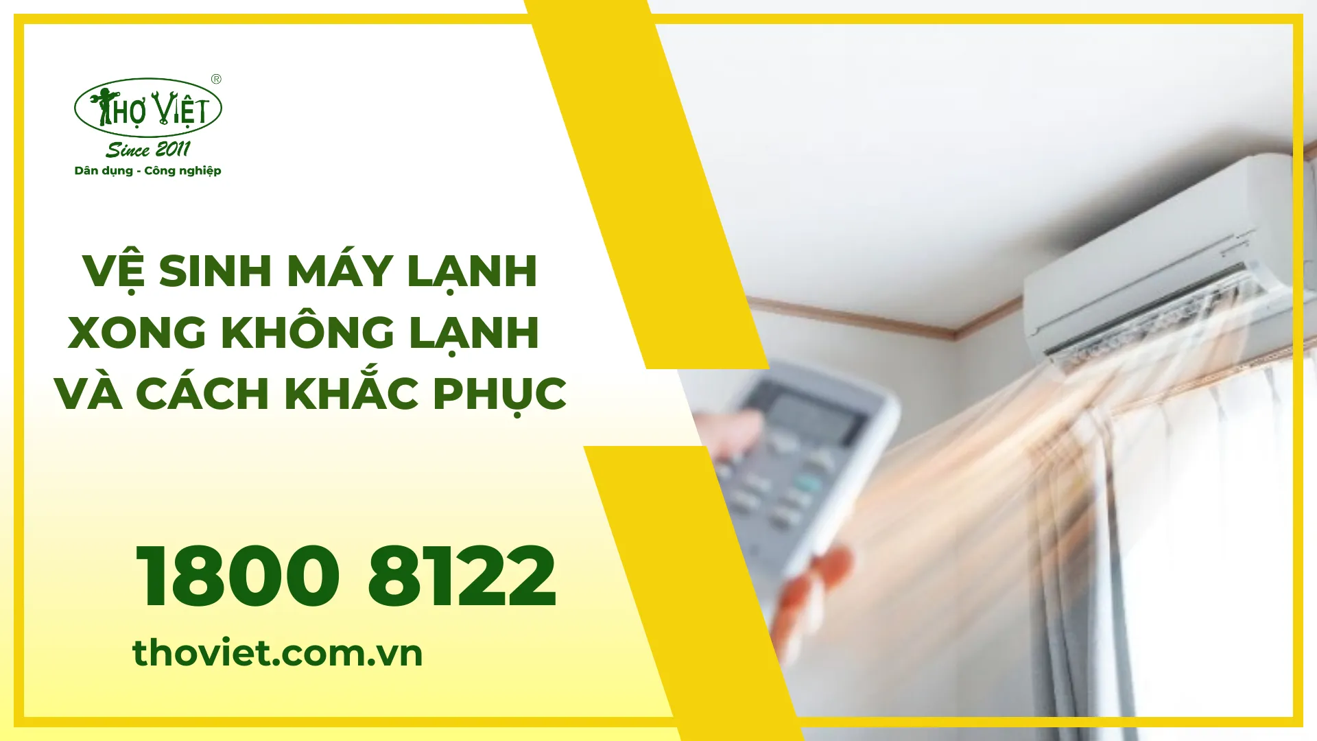 Vệ sinh máy lạnh xong không lạnh