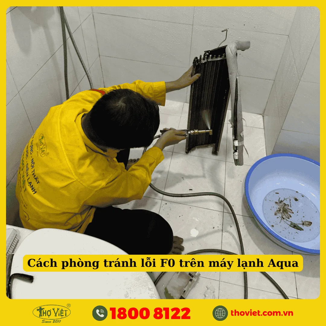 Cách phòng tránh lỗi F0 trên máy lạnh Aqua