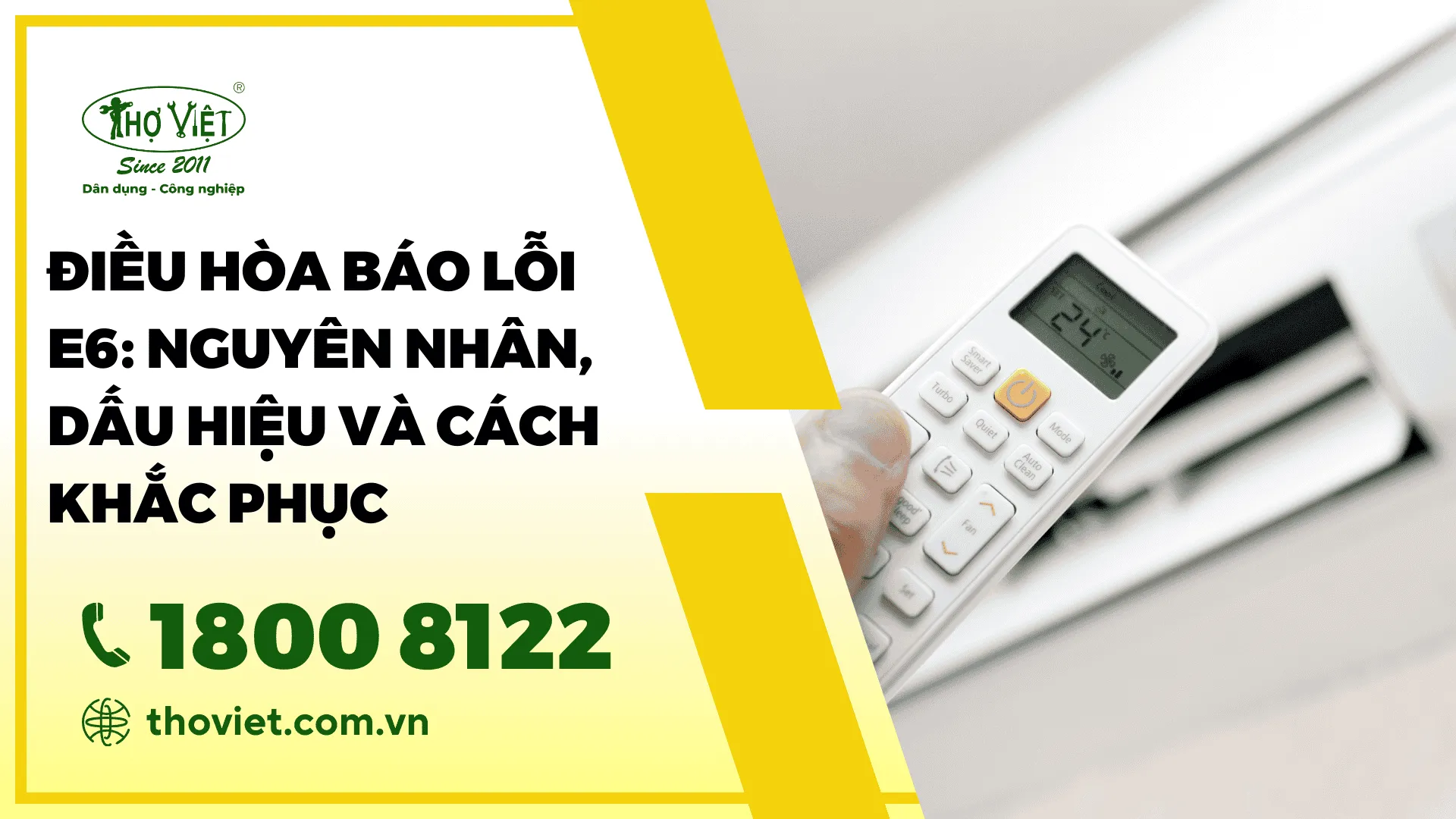 Điều hòa báo lỗi E6: Nguyên nhân, dấu hiệu và cách khắc phục