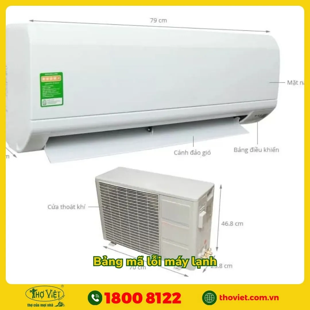 Bảng mã lỗi máy lạnh hiện nay