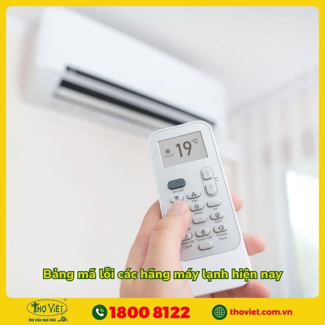 Bảng mã lỗi các hãng máy lạnh hiện nay