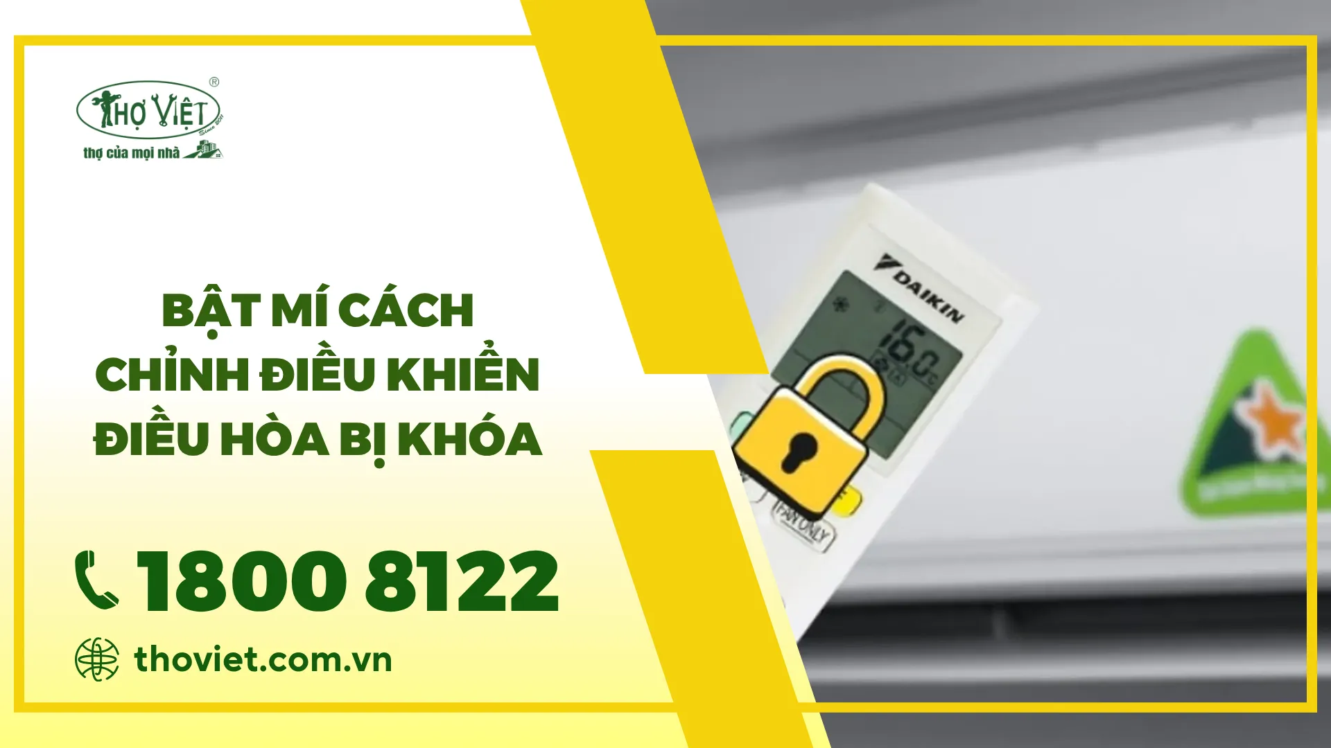 Bật mí cách chỉnh điều khiển điều hòa bị khóa