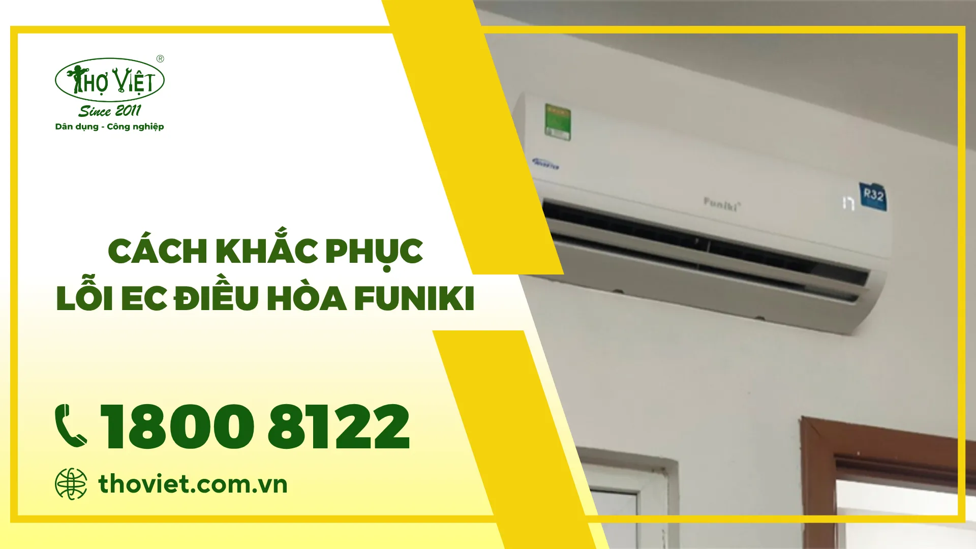 Nguyên nhân & Cách khắc phục lỗi EC điều hòa Funiki