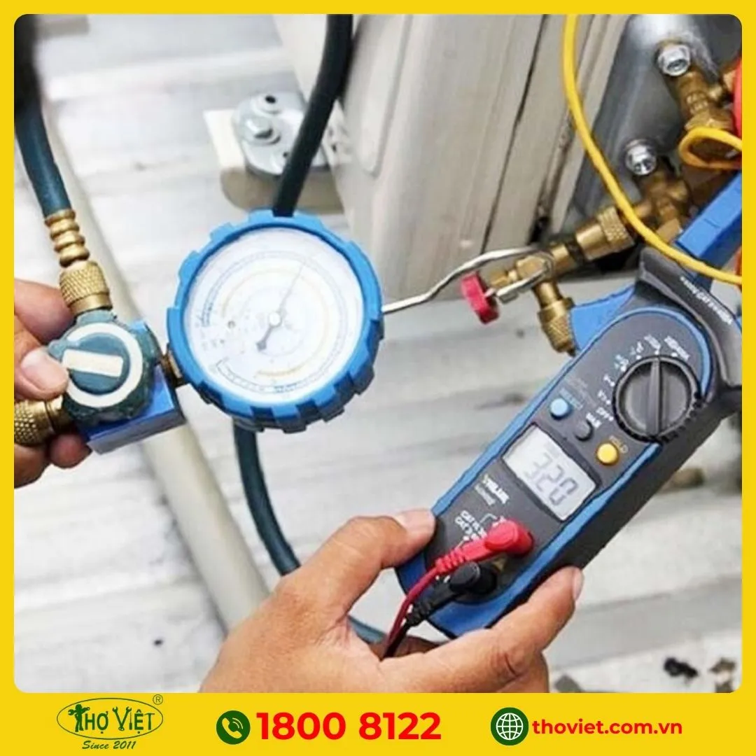 Điều hòa âm trần bị thiếu gas