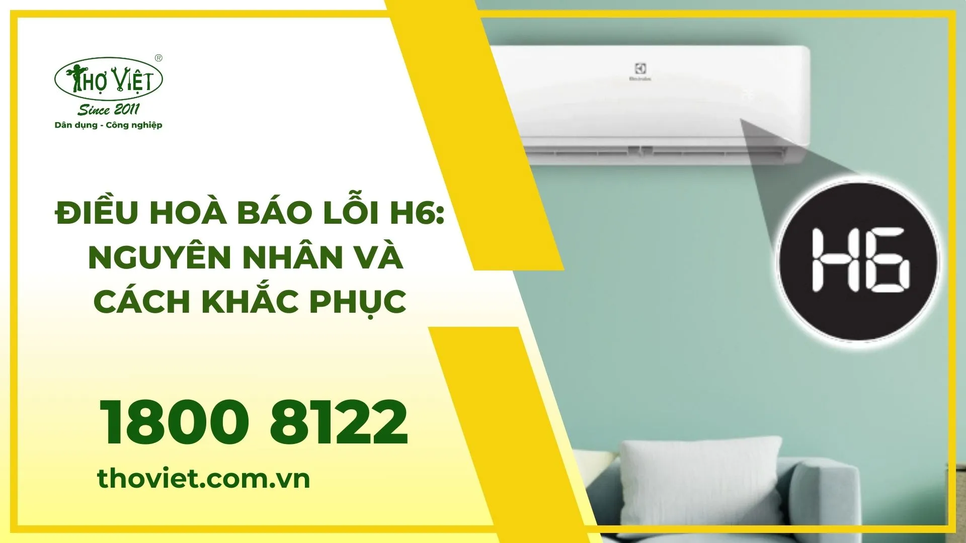 Điều hòa báo lỗi h6