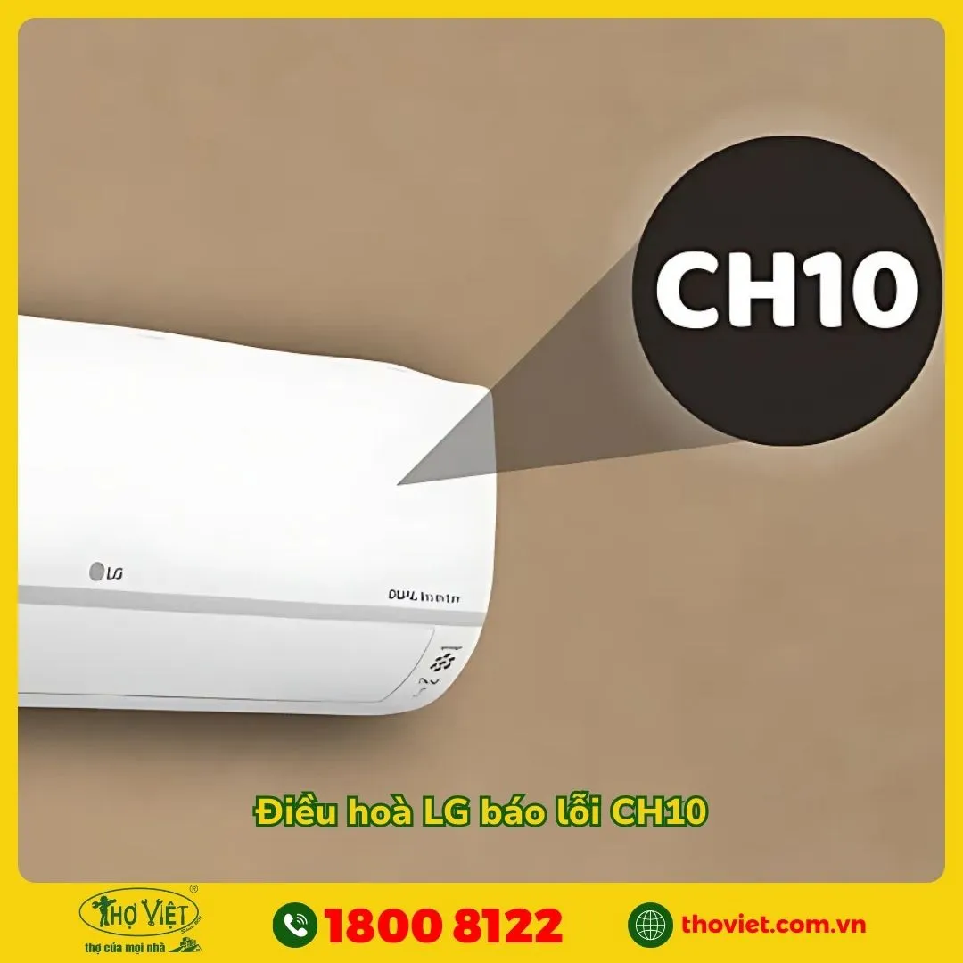 Điều hoà LG báo lỗi CH10