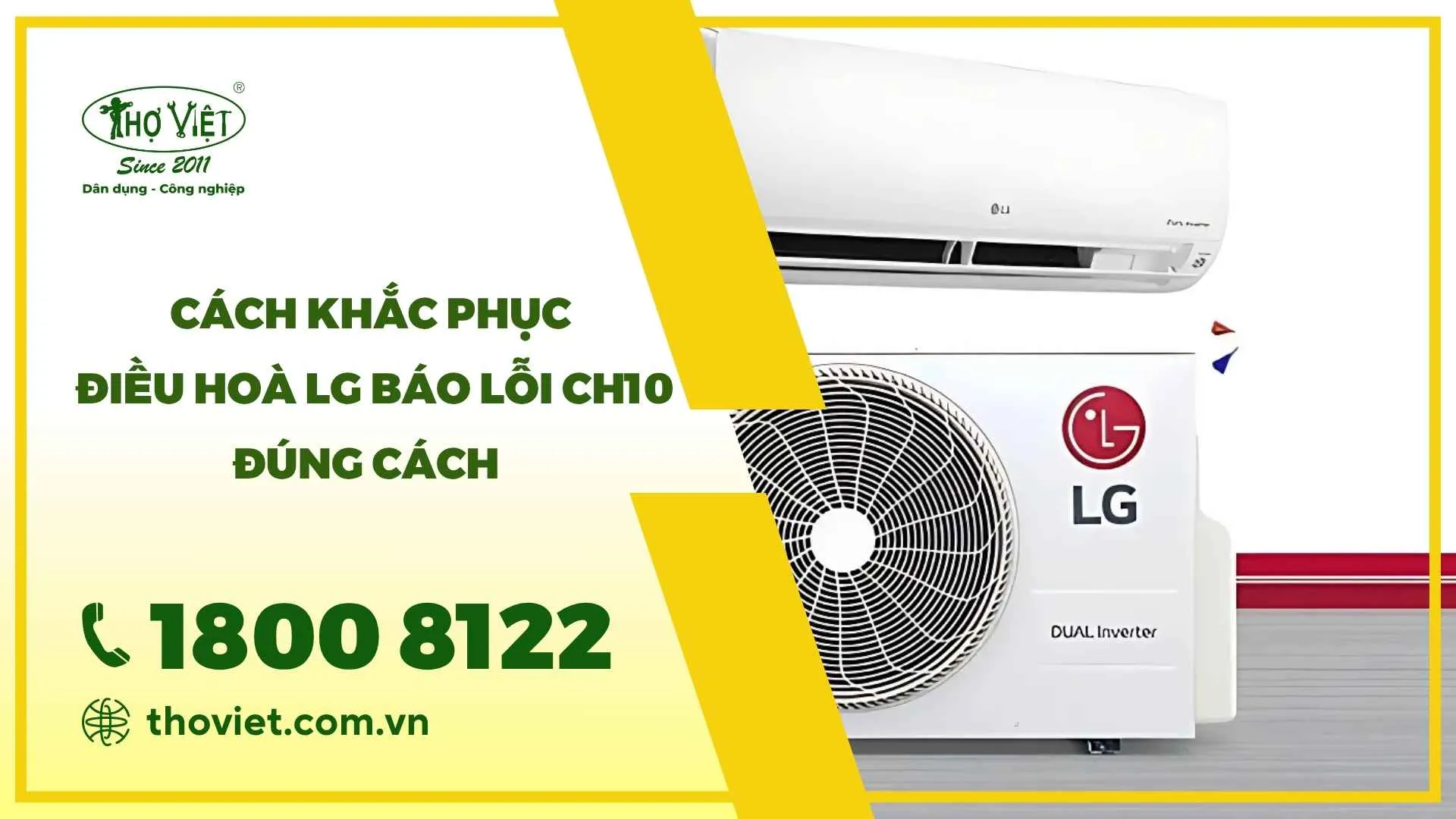 Điều hoà LG báo lỗi CH10