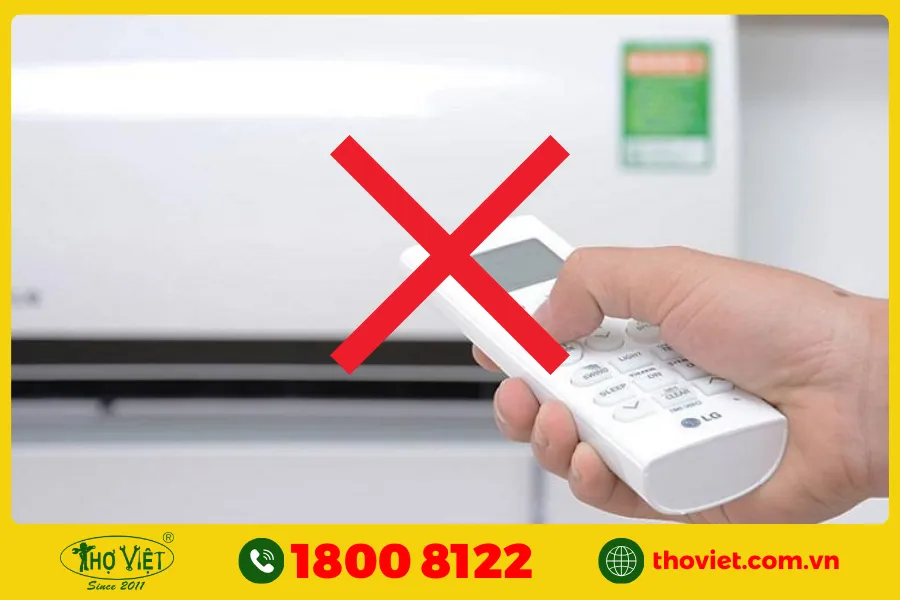 Remote không điều khiển được điều hòa