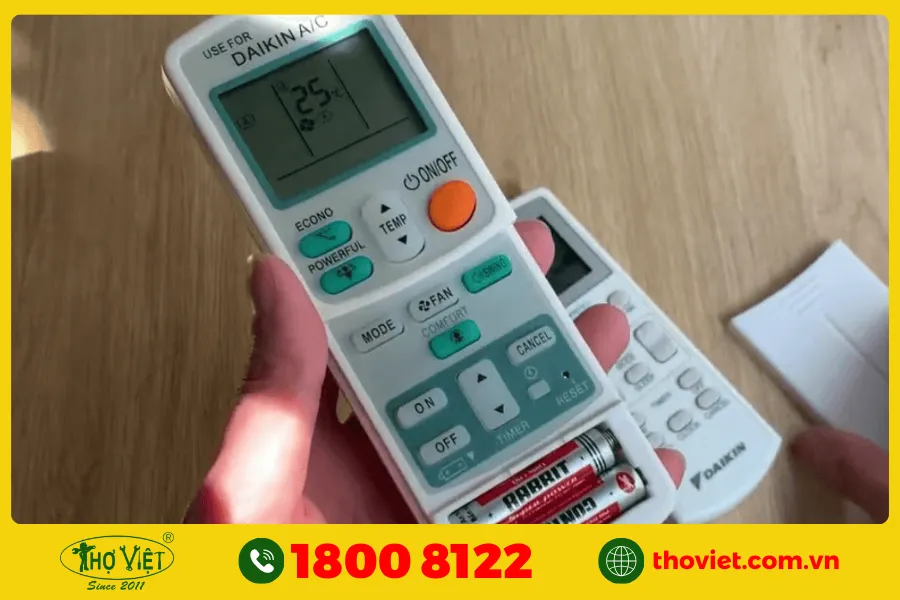Remote Daikin bị lỗi màn hình và các nút bấm chập chờn