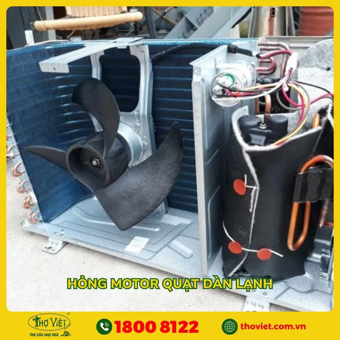 Hỏng motor quạt dàn lạnh
