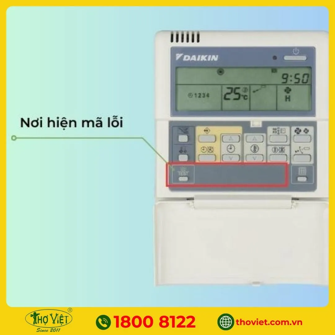 Kiểm tra trên dòng máy có remote áp tường 