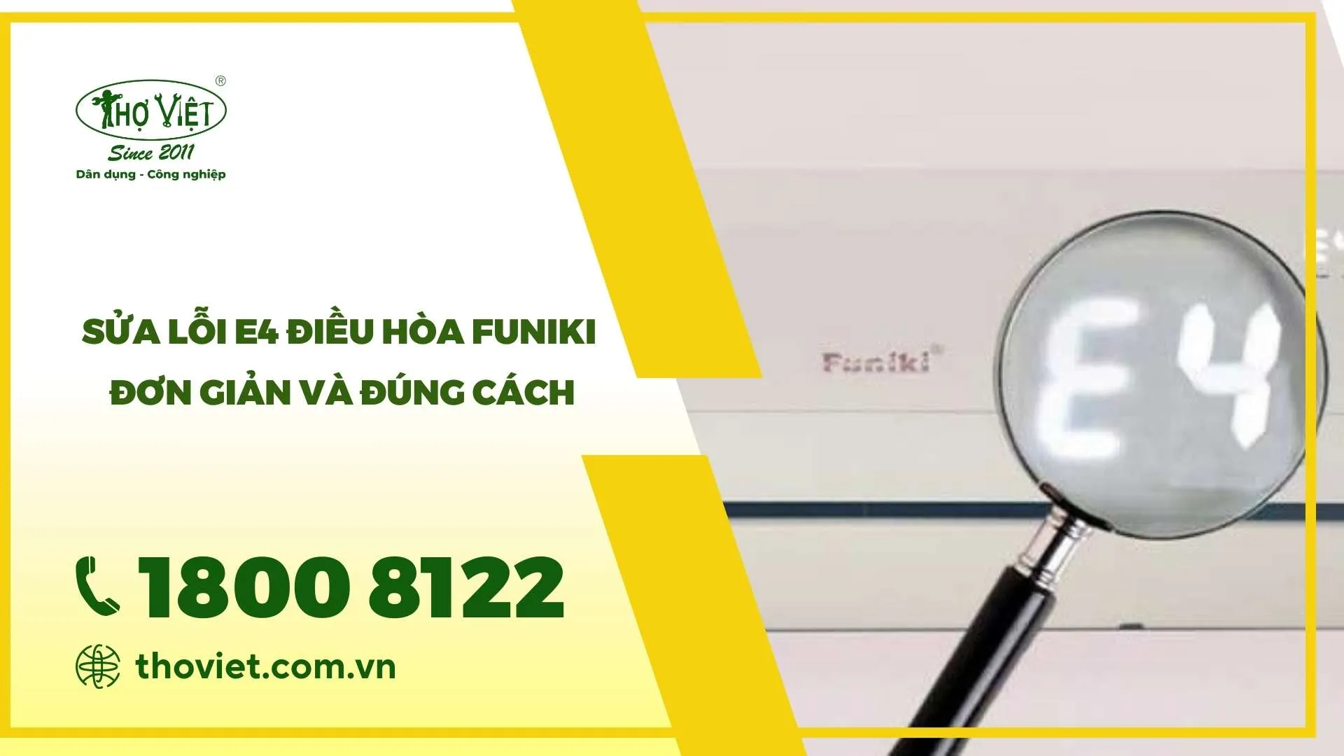 Lỗi E4 điều hòa Funiki