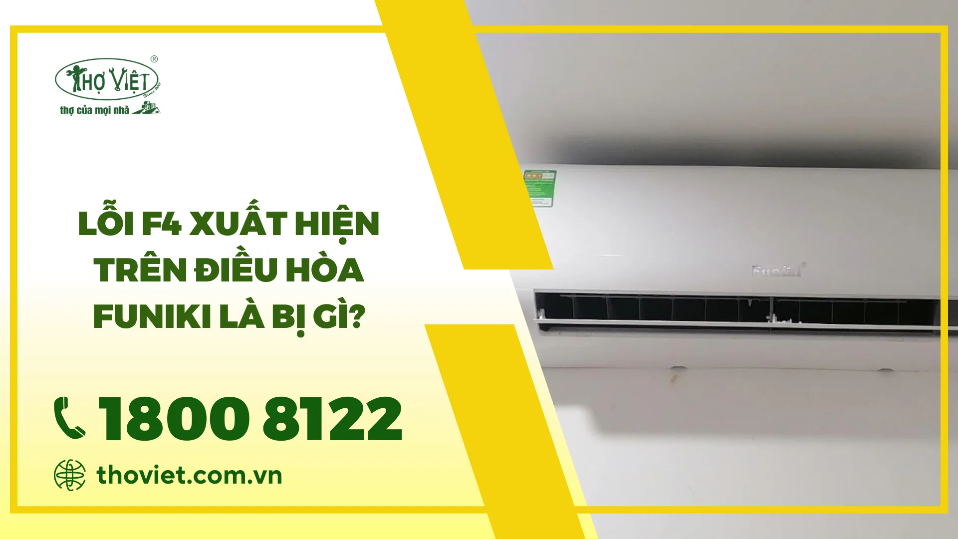 Lỗi F4 điều hòa Funiki: Nguyên nhân & Cách khắc phục