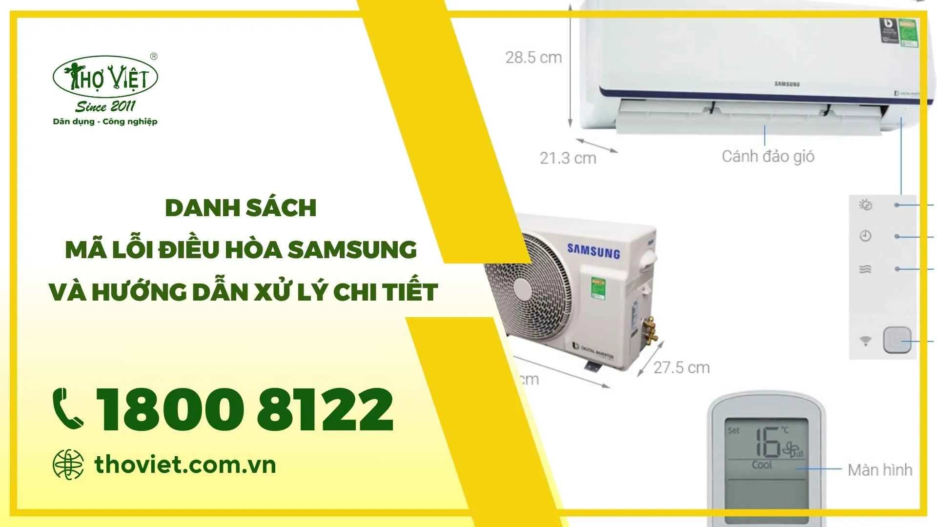 Mã lỗi điều hòa Samsung