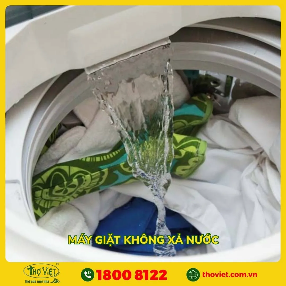 Máy giặt không xả nước