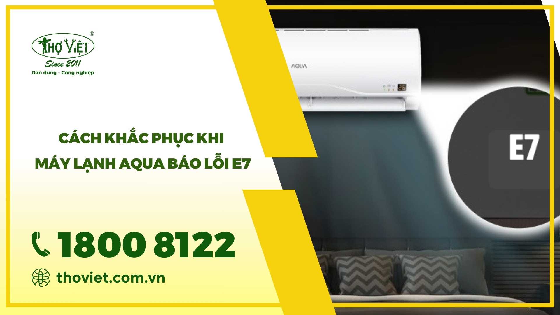 Máy lạnh Aqua báo lỗi E7