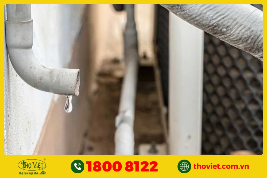 Đường ống bị tắc ẩm hoặc tắc cặn bẩn