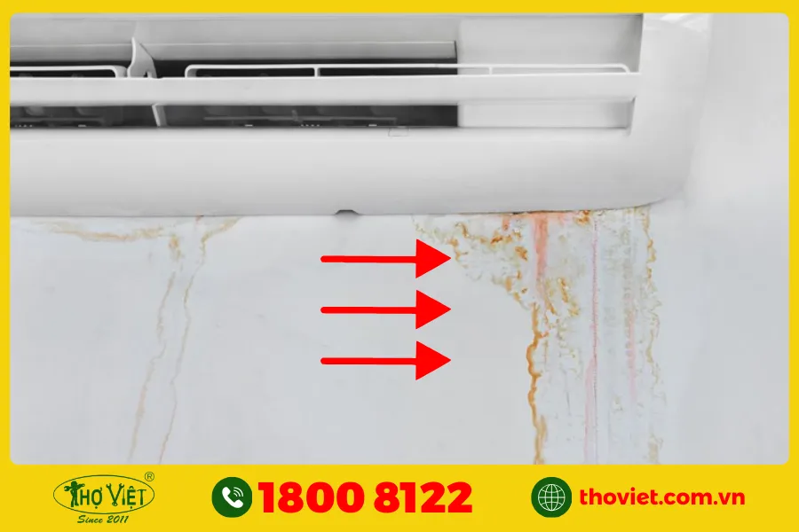 Điều hòa bị chảy nước