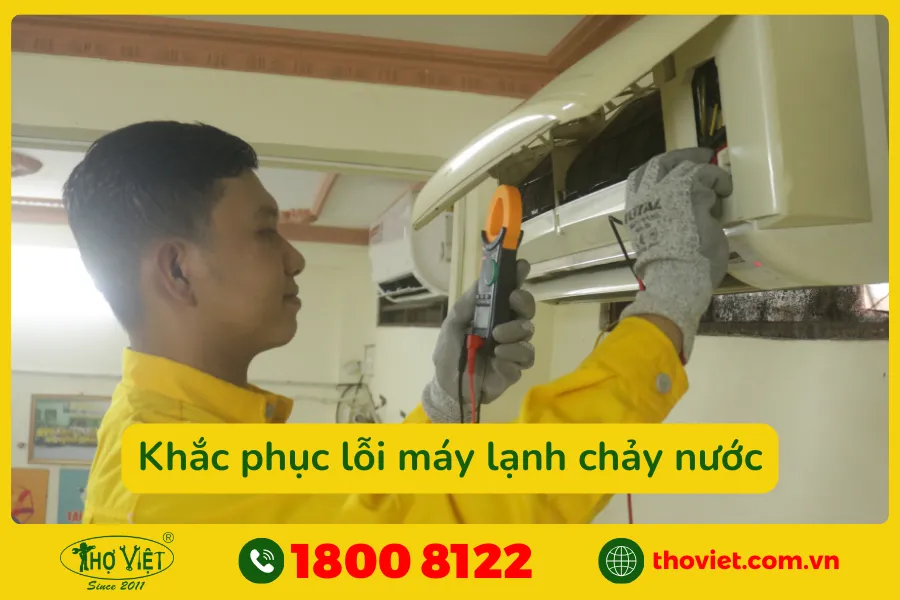 Một số lưu ý khi khắc phục khi máy lạnh chảy nước