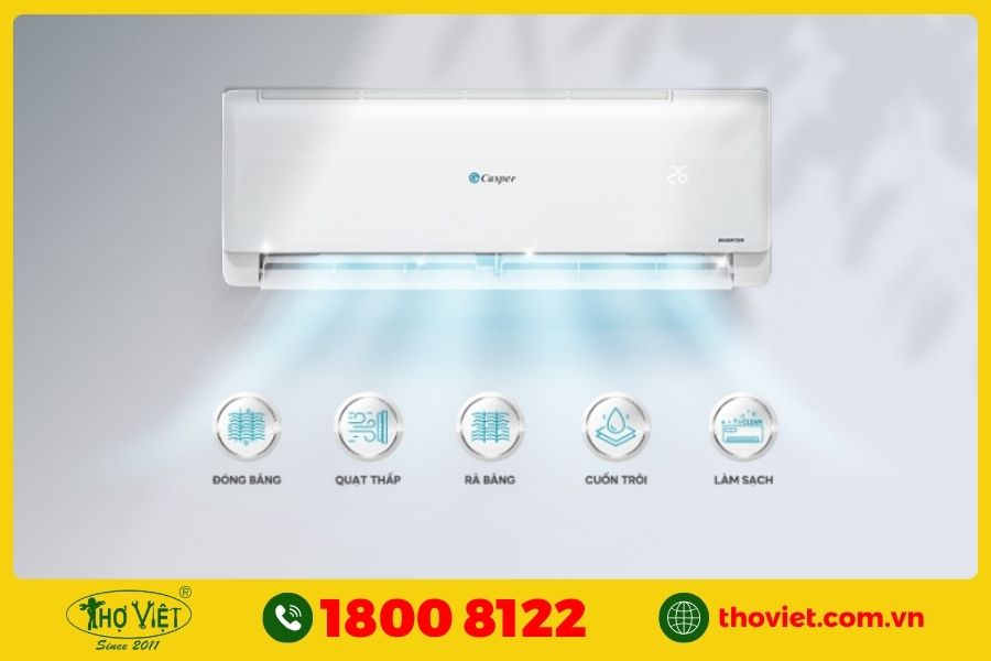Máy lạnh Casper có thiết kế hiện đại và giá cả cạnh tranh